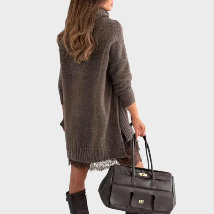 Isabel | Cosy Roll-Neck Sweater Dress