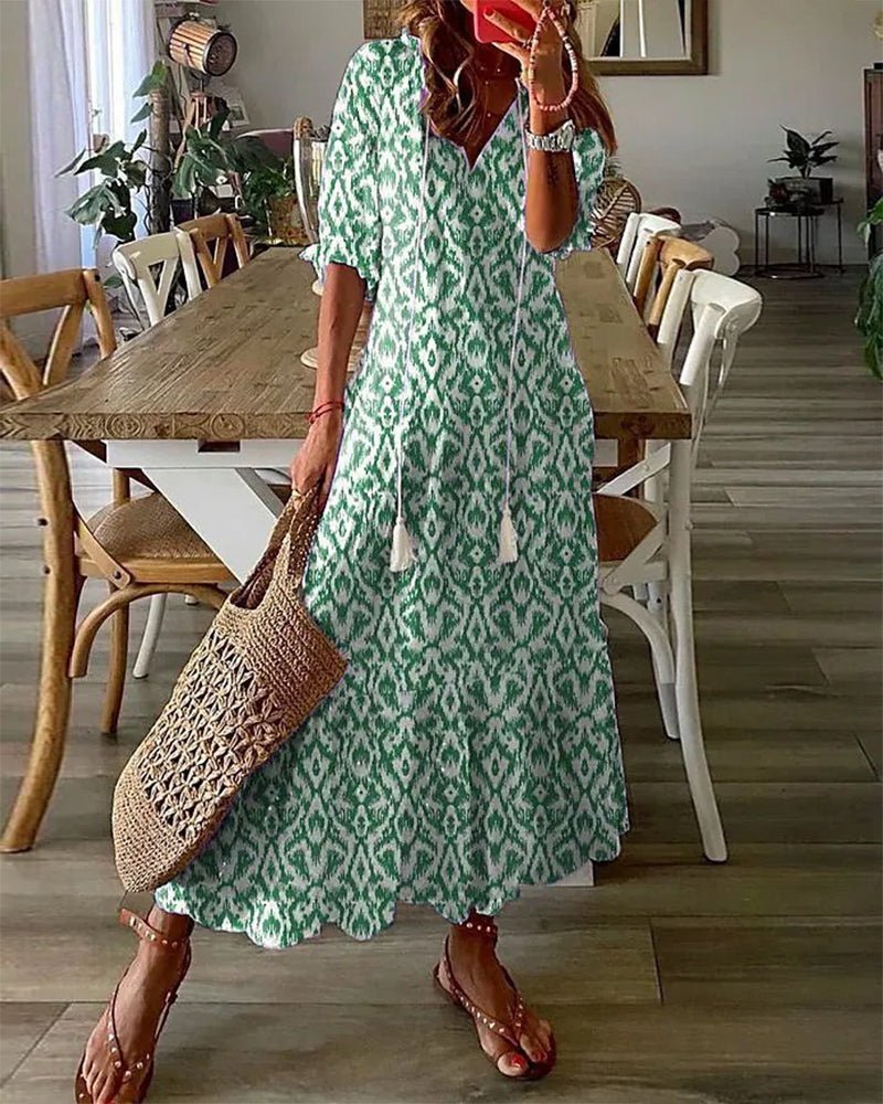Ottilie | Flowing Bohemian Maxi Dress