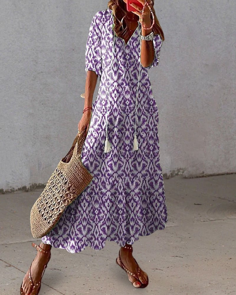 Ottilie | Flowing Bohemian Maxi Dress