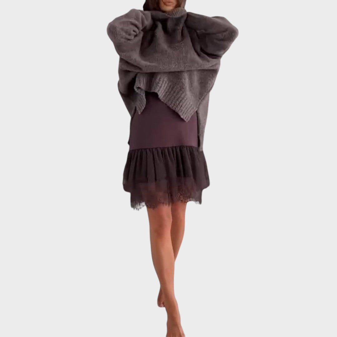 Isabel | Cosy Roll-Neck Sweater Dress