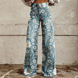 Ramona | Wide-Leg Floral Trousers