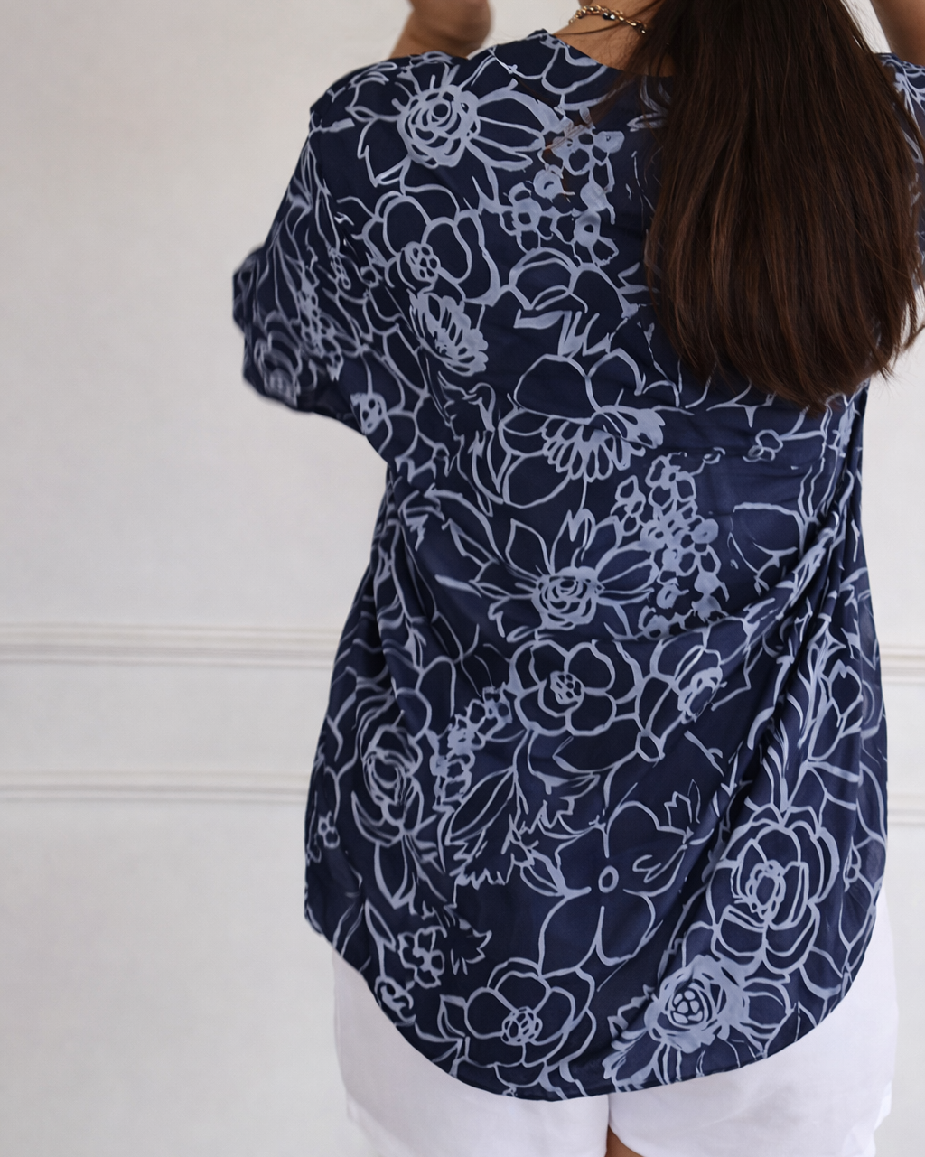 Marlowe | Refined Print Blouse with Pocket