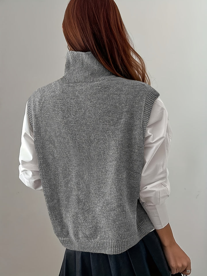 Eloora | High-Neck Sweater Vest