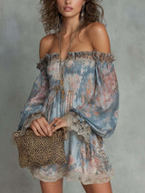 Mireille | Off-Shoulder Floral Mini Dress
