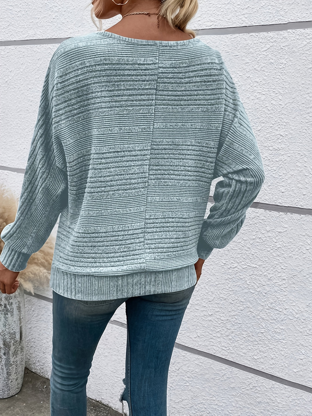 Sylvie | Relaxed Ribbed Batwing Top