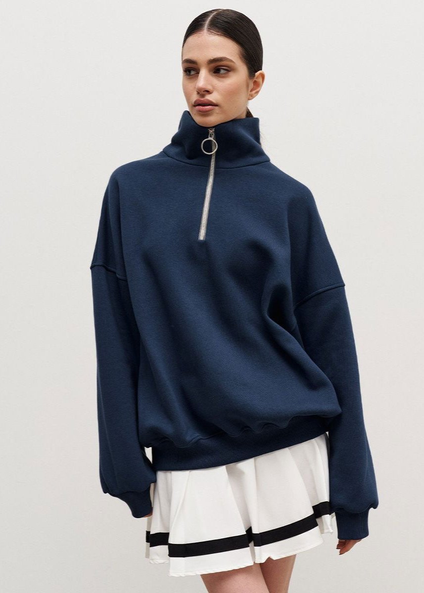 Sylvie | Relaxed Half-Zip Pullover