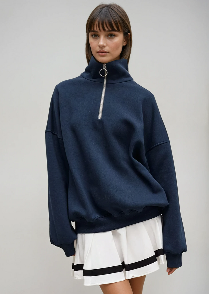 Sylvie | Relaxed Half-Zip Pullover