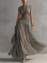 Elodie | Bohemian Layered Two-Piece Set
