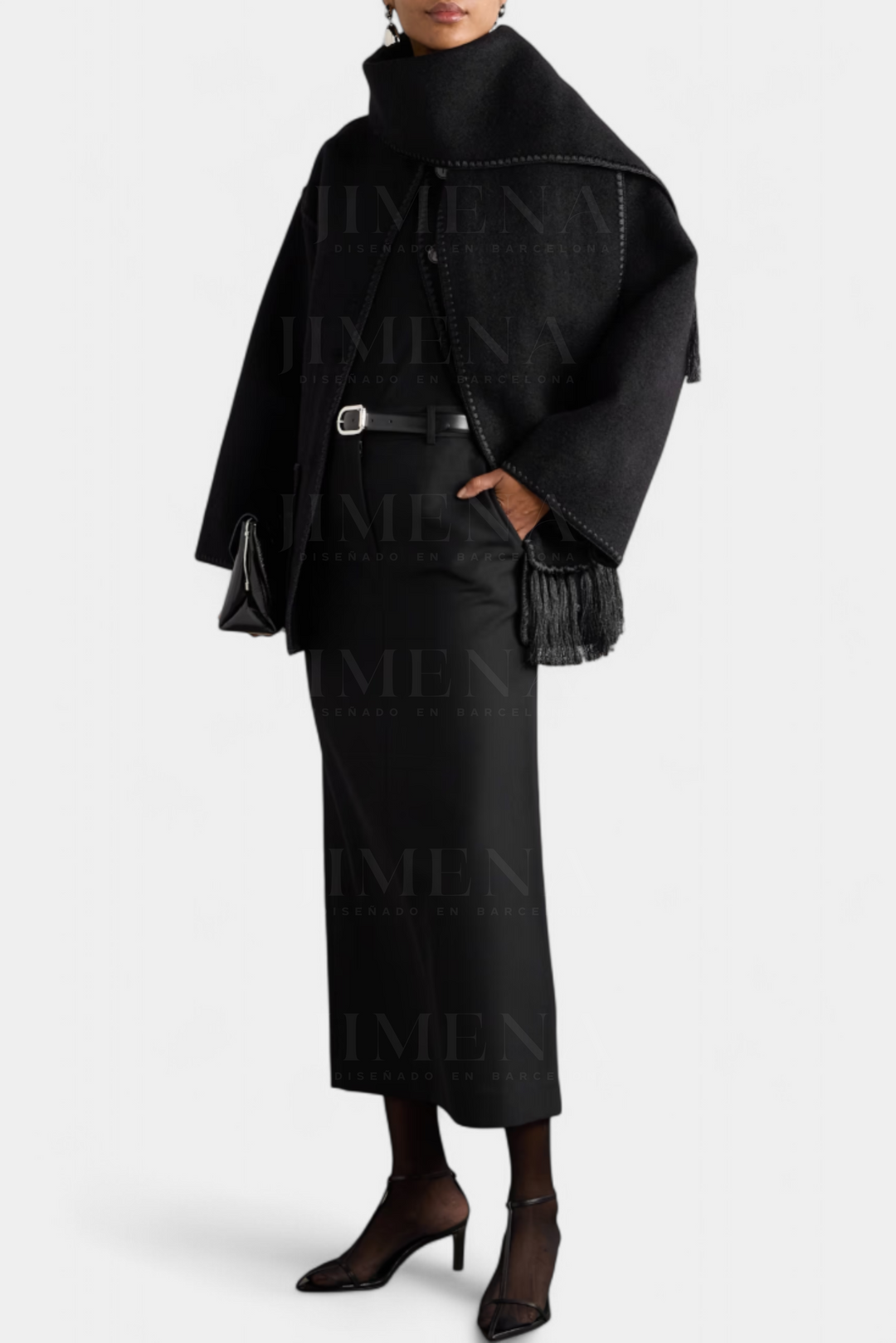 Aurelie | Scarf-Collar Wrap Coat