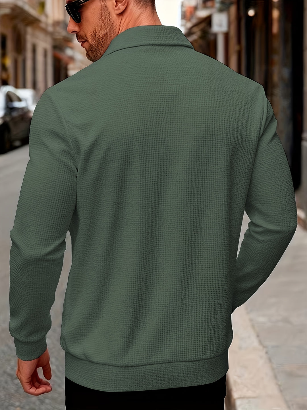 Gerald | Textured Button-Front Jacket