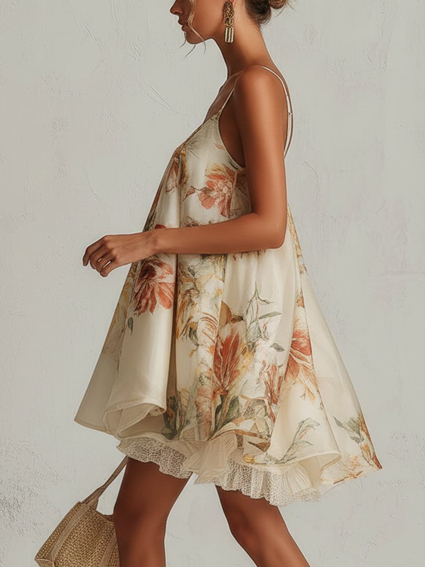 Marion | Floral A-Line Mini Dress