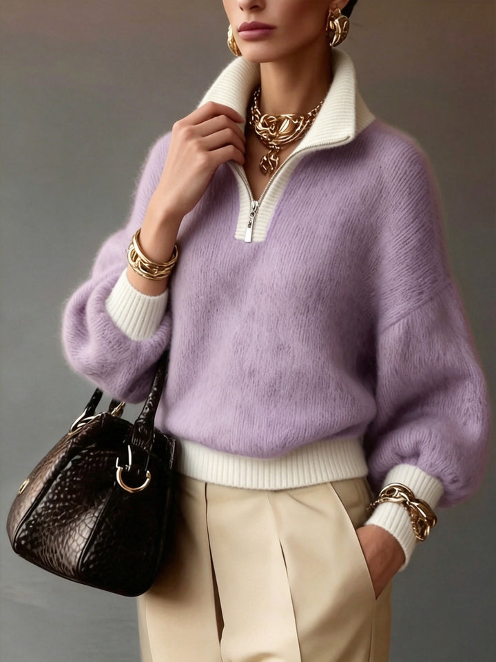 Cara | Relaxed Half-Zip Sweater