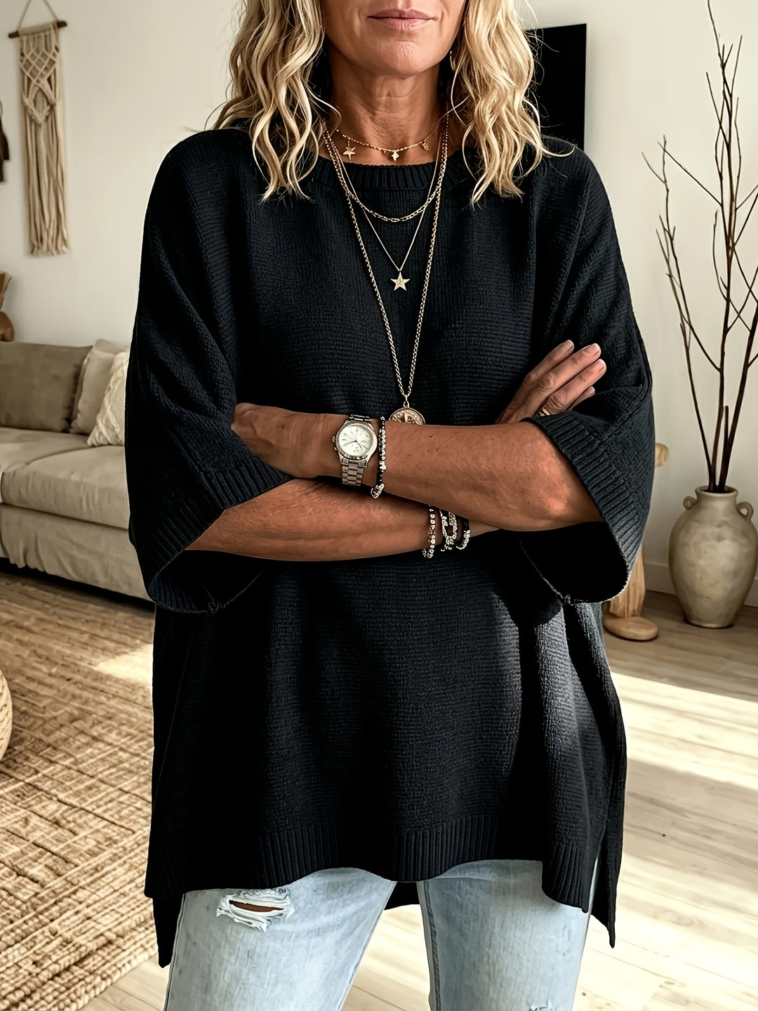 Maura | Relaxed Batwing Sweater