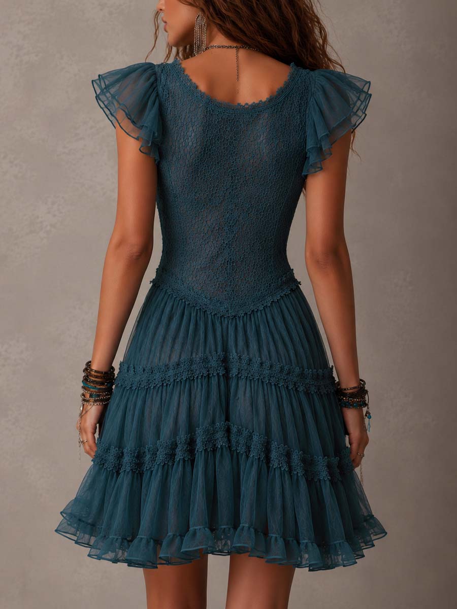 Carys | Ruffled Tiered Mini Dress
