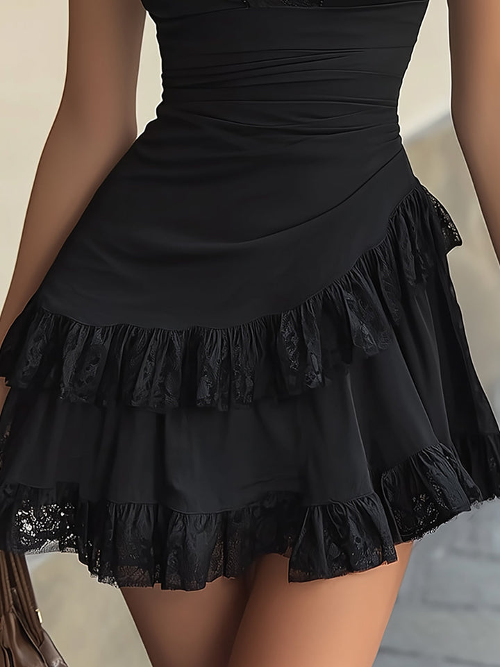 Bellamy | Ruffled Lace Mini Dress
