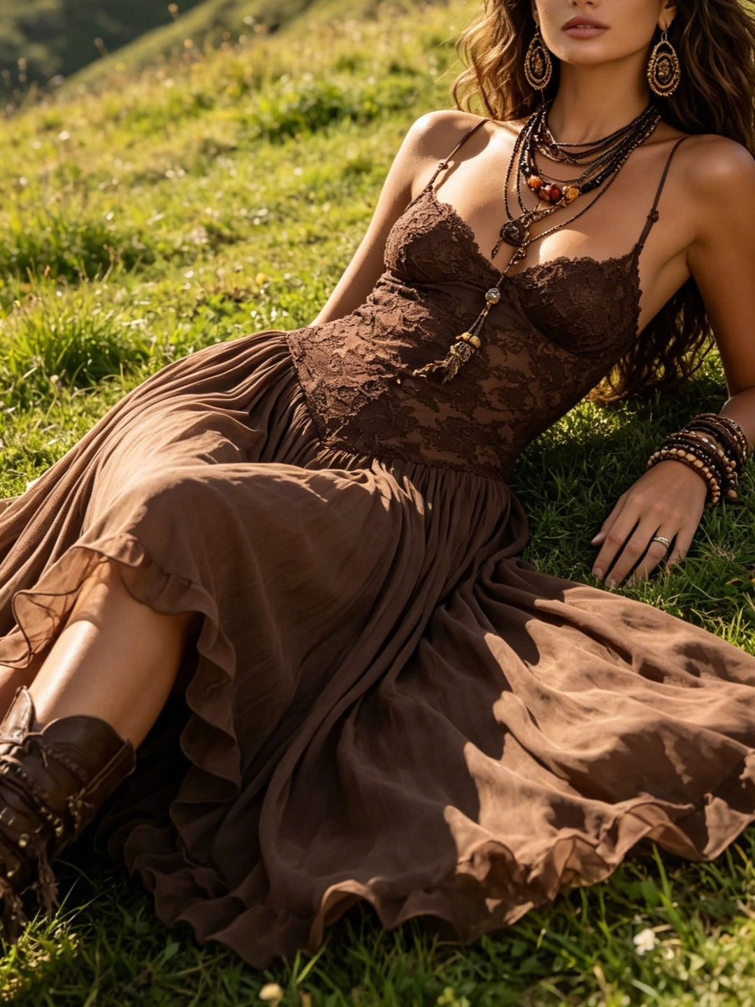 Corabelle | Boho Flowing Maxi Dress