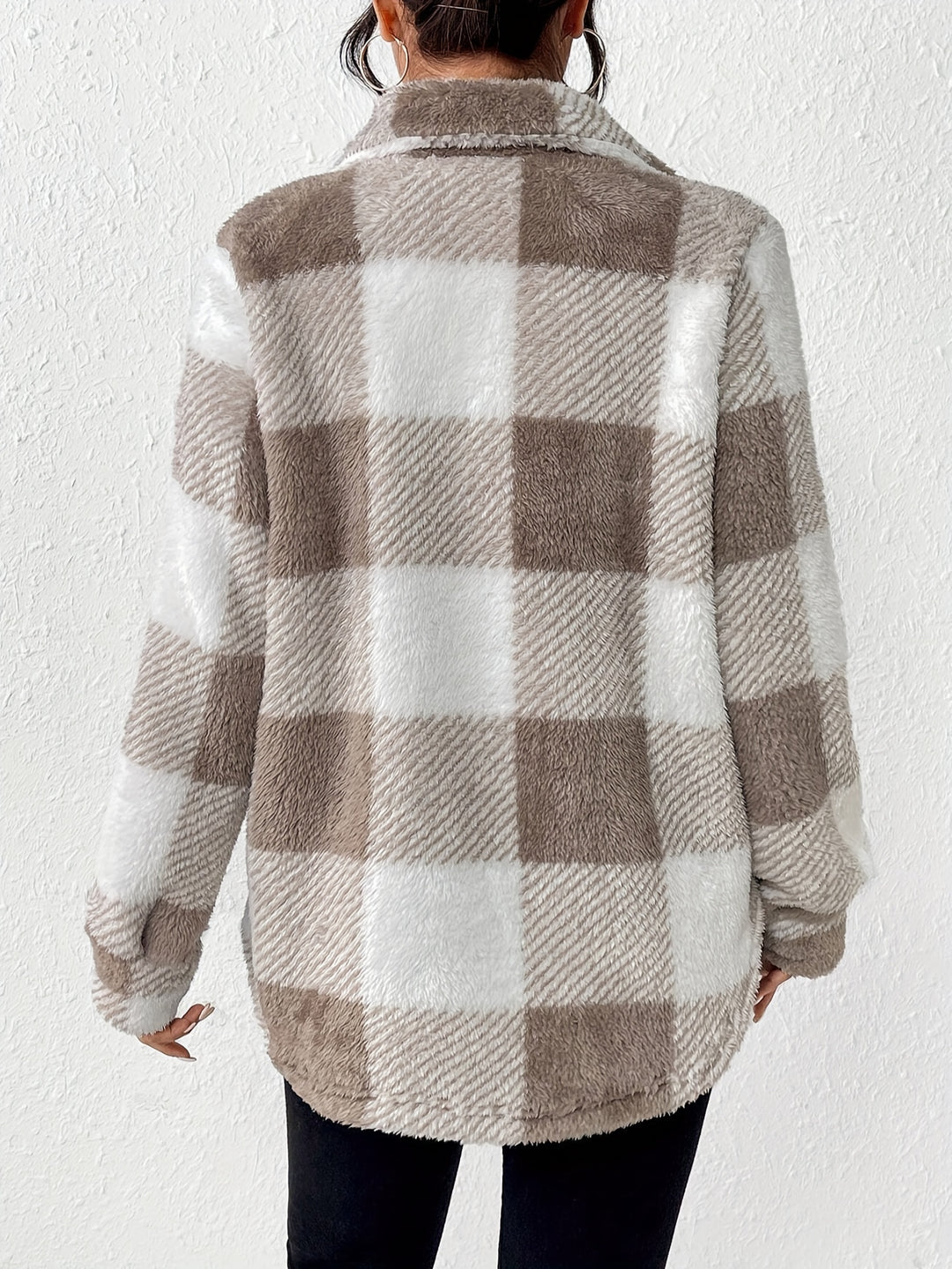 Beatrix | Cosy Checked Shirt Jacket
