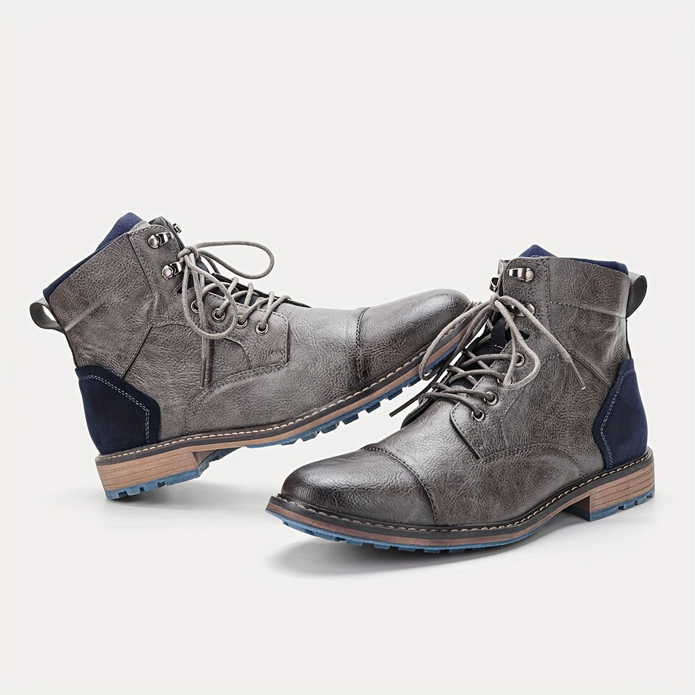 Graham | Cap-Toe Lace-Up Boots