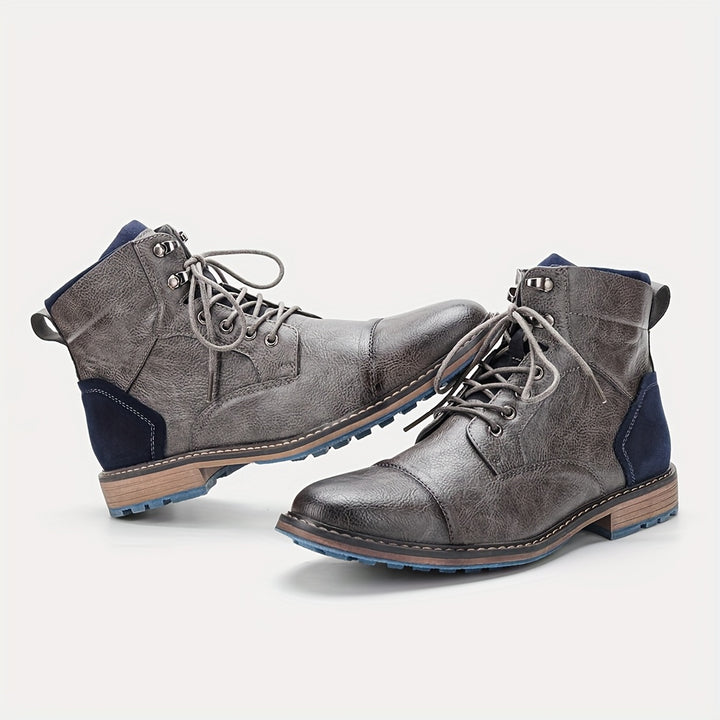 Graham | Cap-Toe Lace-Up Boots