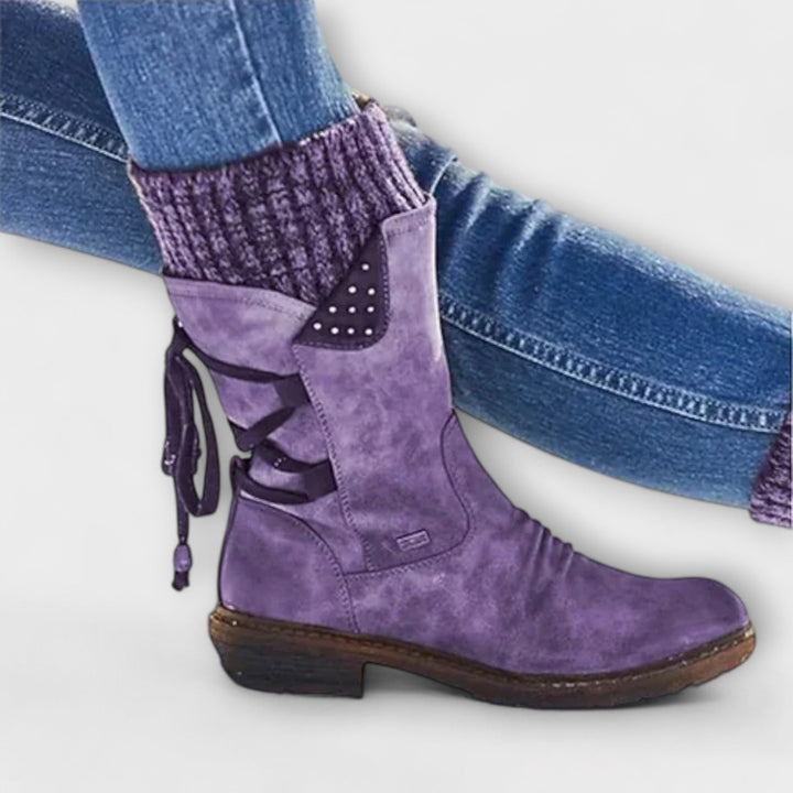 Lena | Cosy Cuffed Mid-Calf Boots
