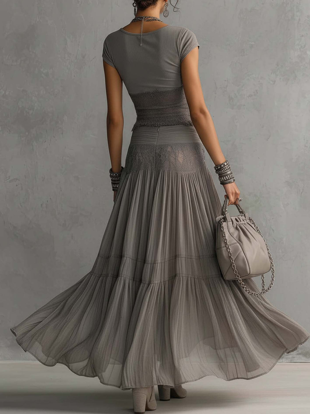 Elodie | Bohemian Layered Two-Piece Set