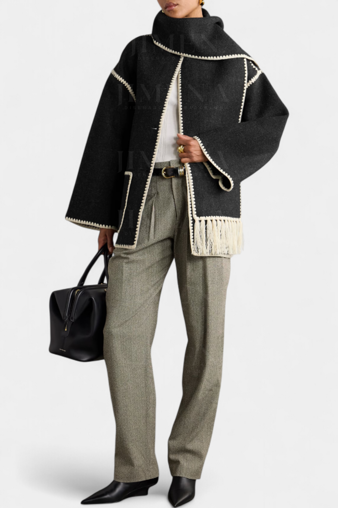 Coraline | Scarf-Collar Wrap Coat