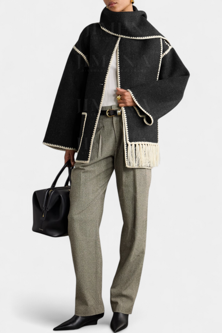 Coraline | Scarf-Collar Wrap Coat