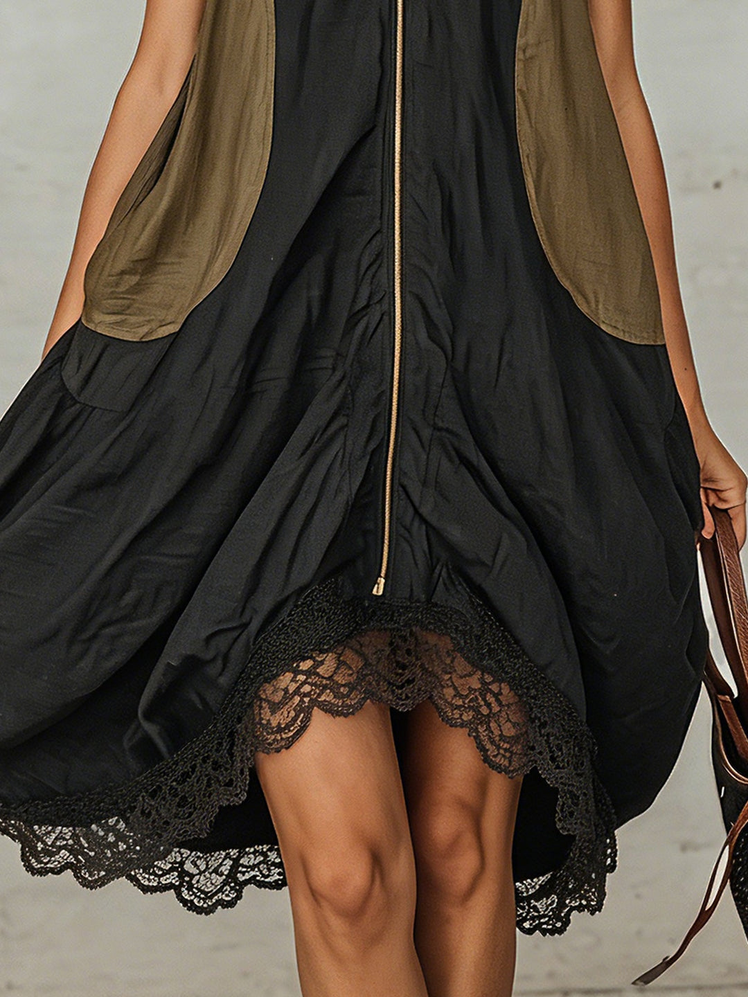 Nora | Flowing Zip-Front Dress