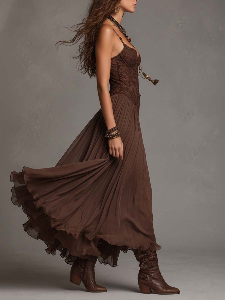 Corabelle | Boho Flowing Maxi Dress