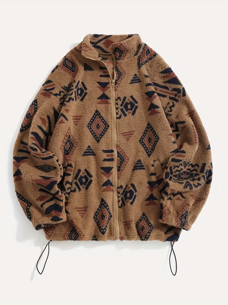 Brynn | Patterned Zip Bomber Jacket