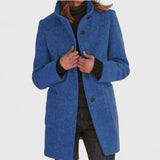 Vivienne | Refined Stand-Collar Coat
