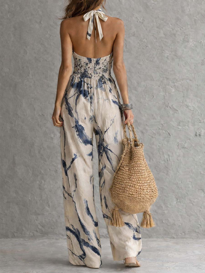 Anouk | Halter-Neck Wide-Leg Jumpsuit