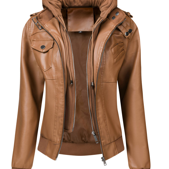 Rosabel | Layered Hooded Biker Jacket