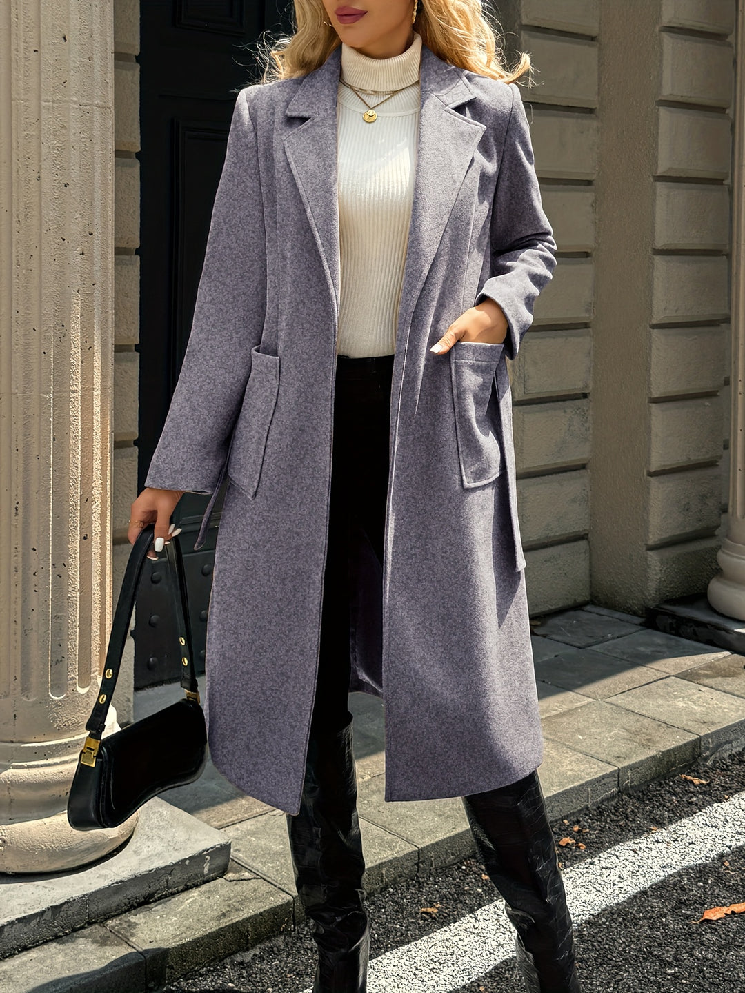 Catherine | Belted Longline Coat