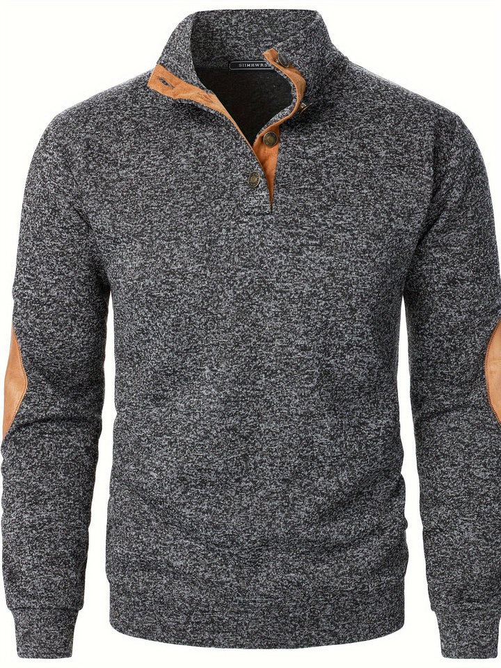 Wesson | Refined Button-Collar Pullover