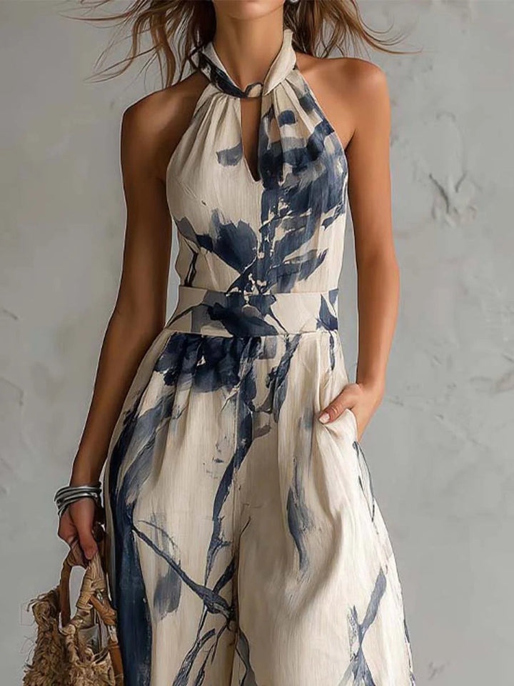 Anouk | Halter-Neck Wide-Leg Jumpsuit