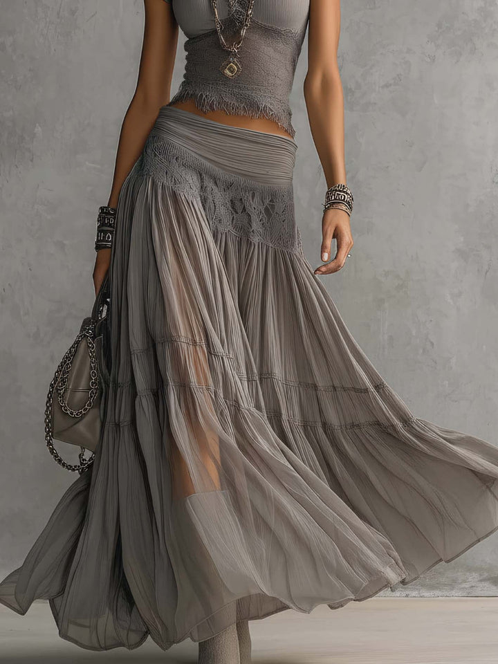 Elodie | Bohemian Layered Two-Piece Set
