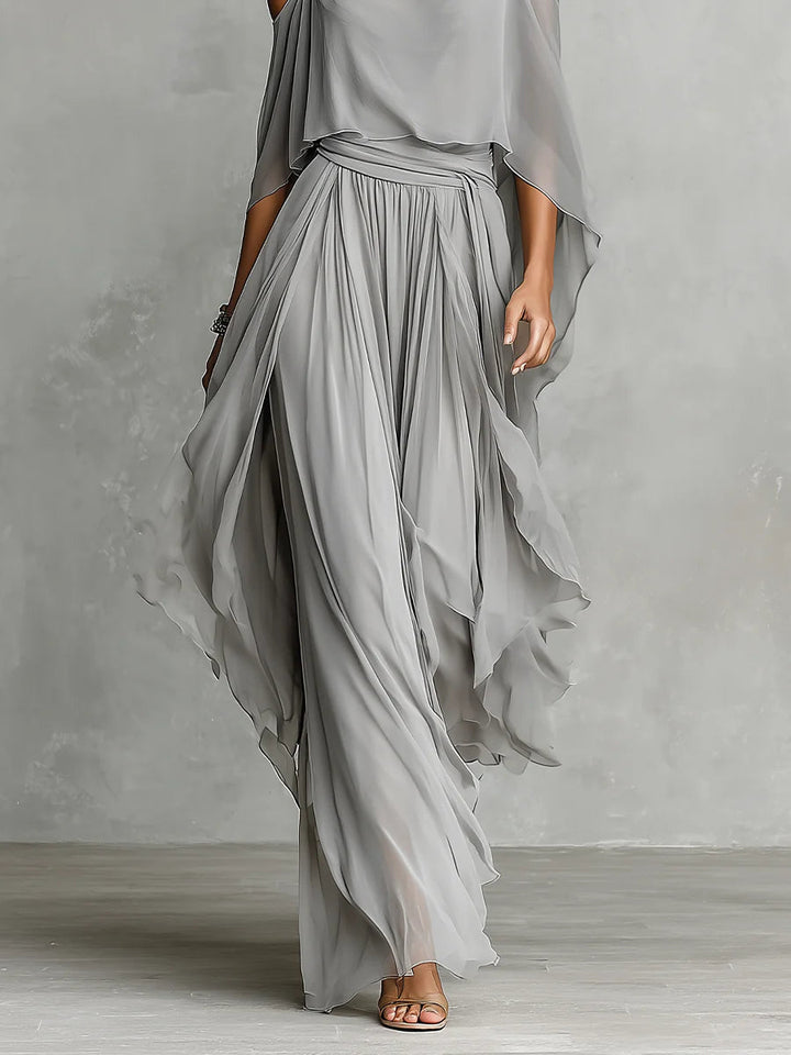 Rosetta | Elegant Draped Two-Piece Set
