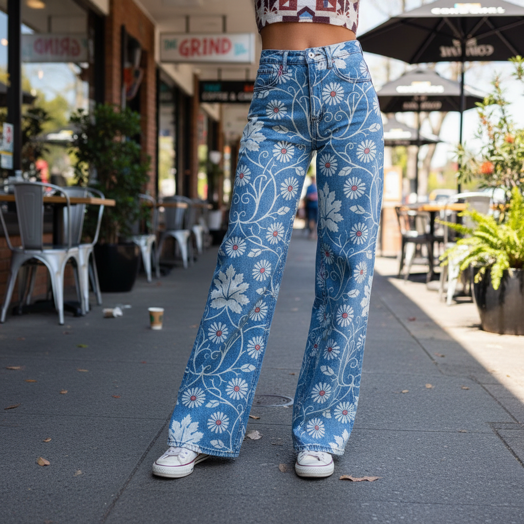 Ramona | Wide-Leg Floral Trousers