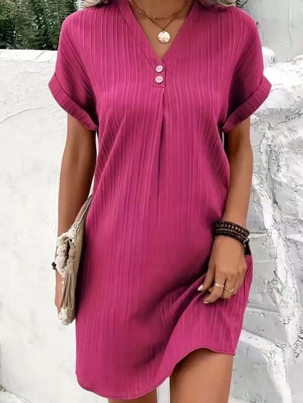 Sabrina | Relaxed V-Neck Shift Dress