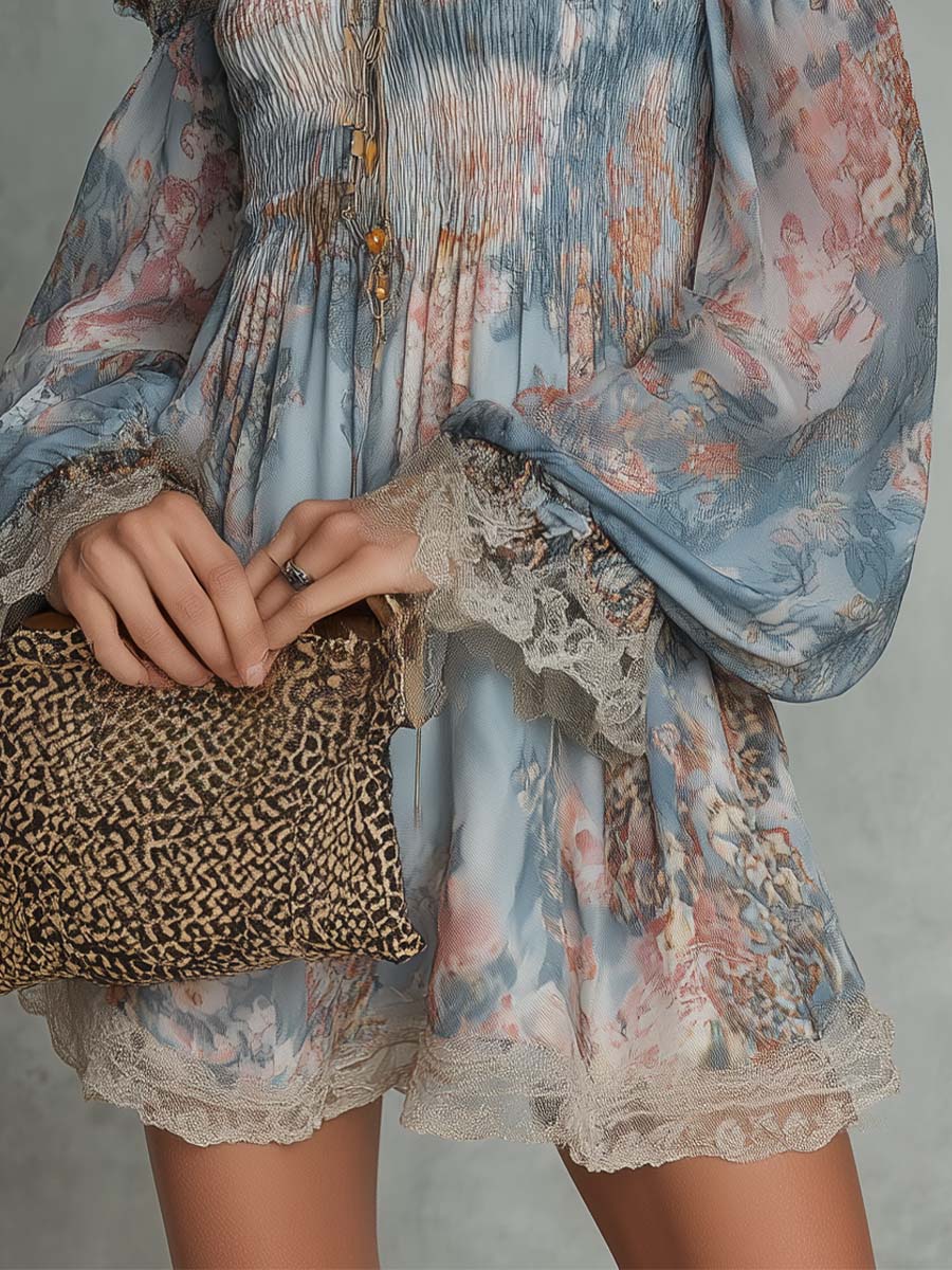 Mireille | Off-Shoulder Floral Mini Dress