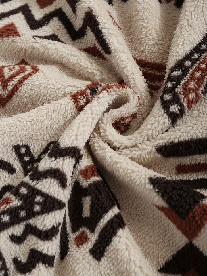 Ellery | Aztec-Inspired Half-Zip Pullover
