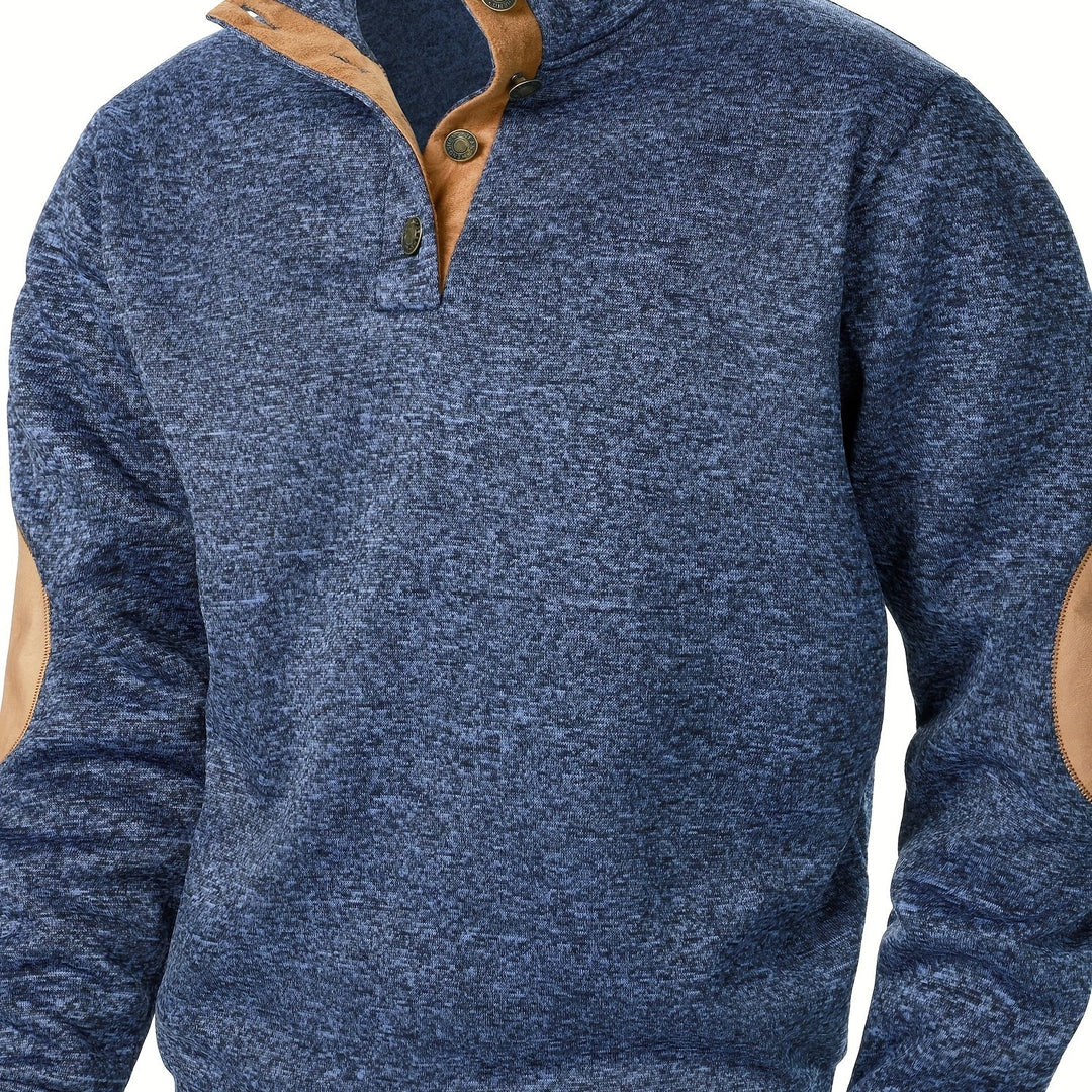 Wesson | Refined Button-Collar Pullover