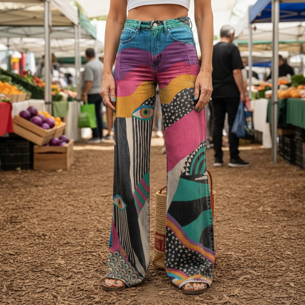 Lottie | Bohemian Wide-Leg Trousers