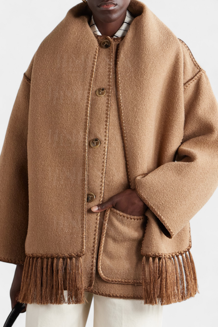 Aurelie | Scarf-Collar Wrap Coat