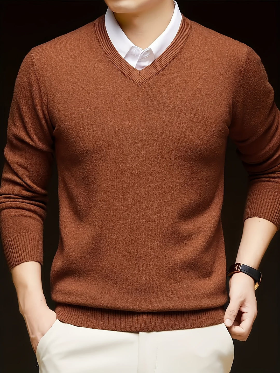 Lincoln | Refined V-Neck Jumper