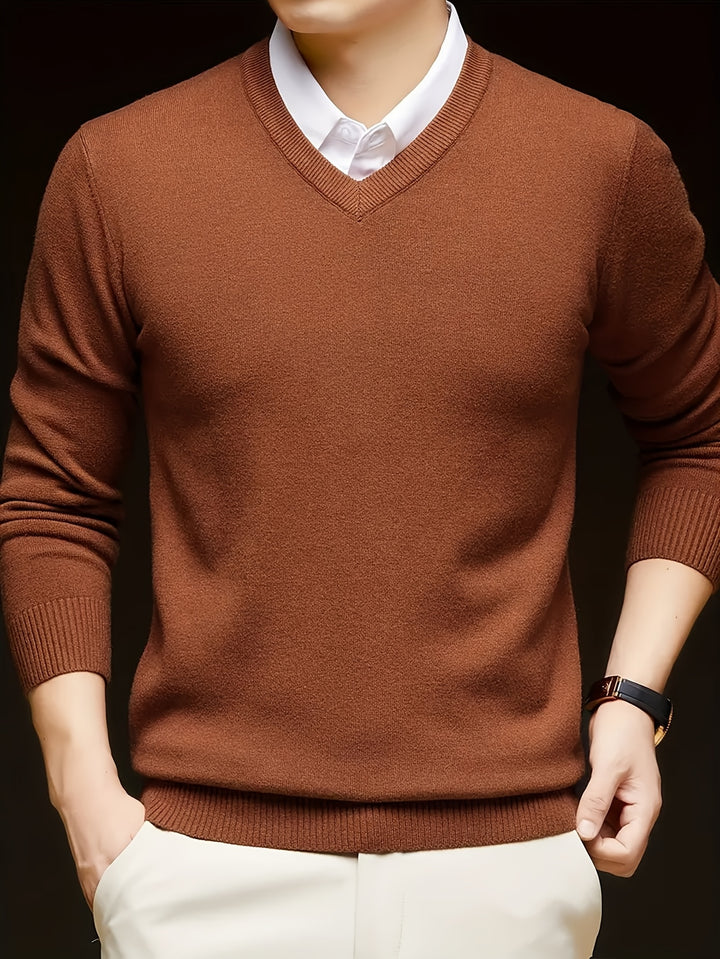 Lincoln | Refined V-Neck Jumper