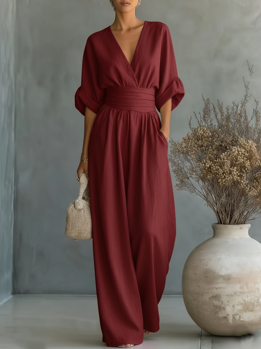 Claire | Elegant Wide-Leg Jumpsuit