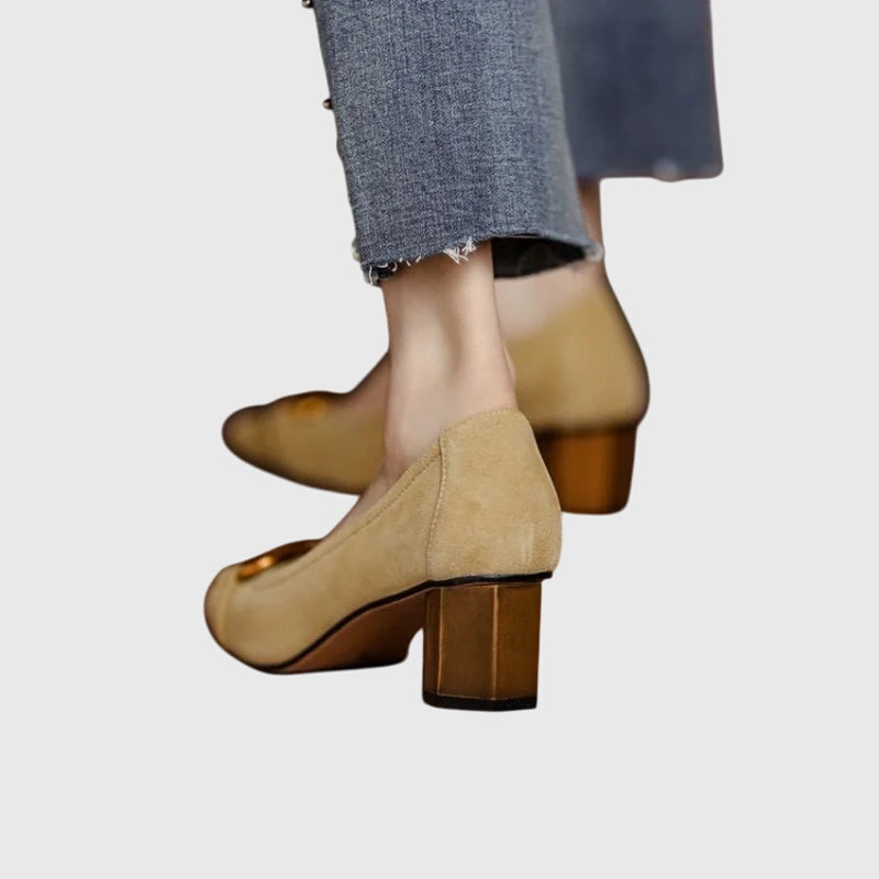 Rachel | Elegant Block-Heel Pumps