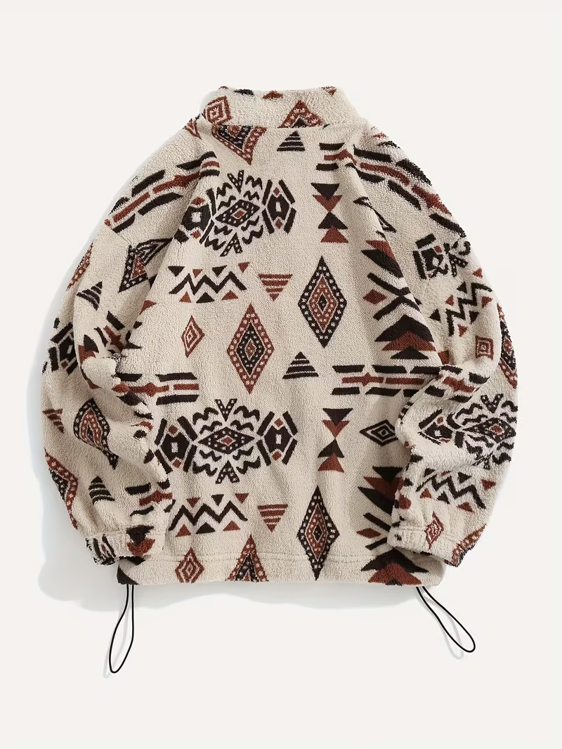 Georgina | Patterned Zip Bomber Jacket